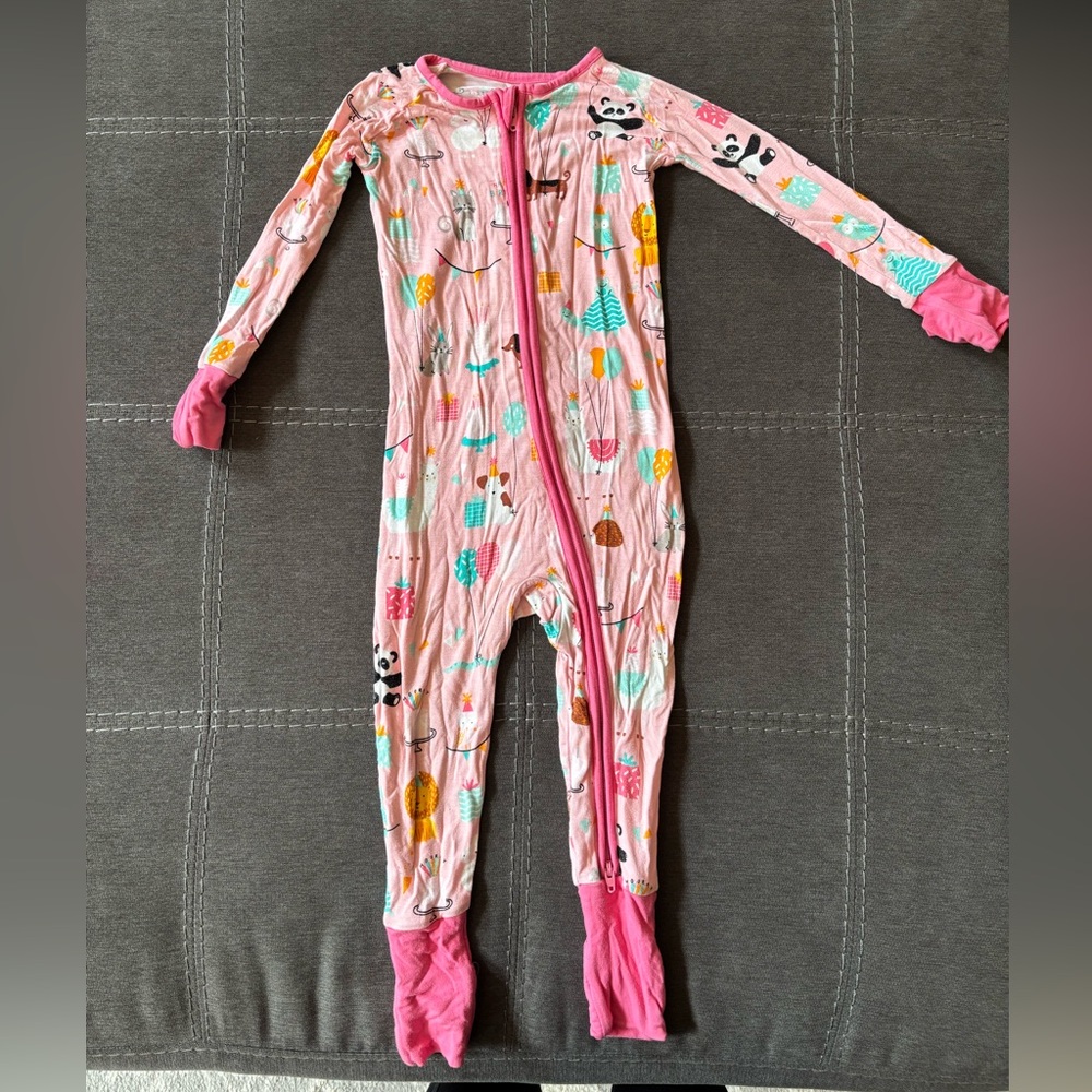 Little Sleepies Pink Party Animals